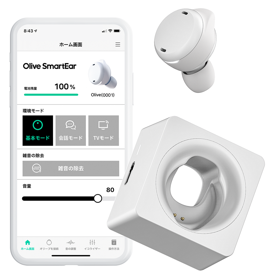 オリーブスマートイヤー Olive Smart Ear - イヤフォン