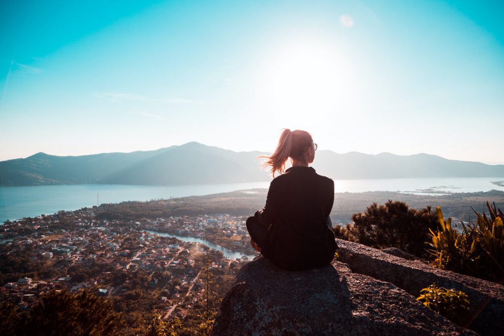 Woman Enjoying Tranquility and Relief From Tinnitus