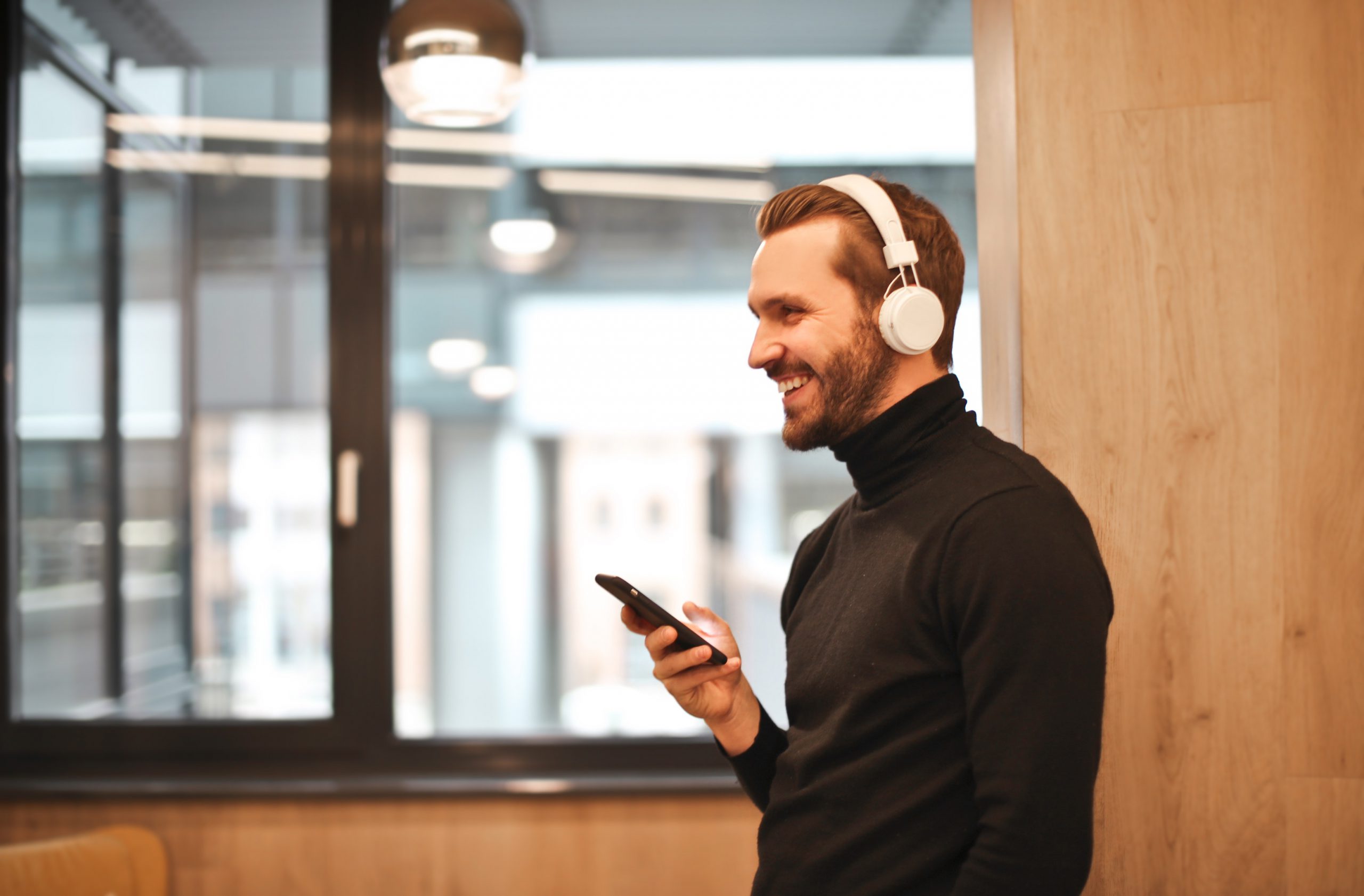 Man Wearing Bluetooth Headset, Bluetooth Hearing Aids